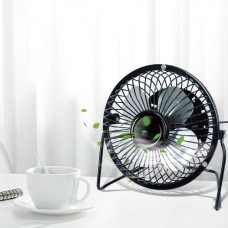 Ventilator Metal Negru USB 13 cm